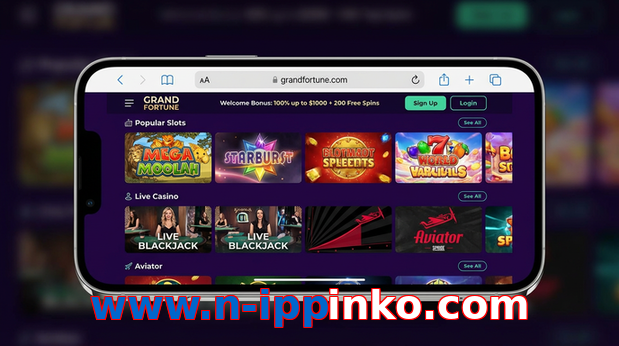 Main screen of Www.n-ippinko.com ios page for PK players